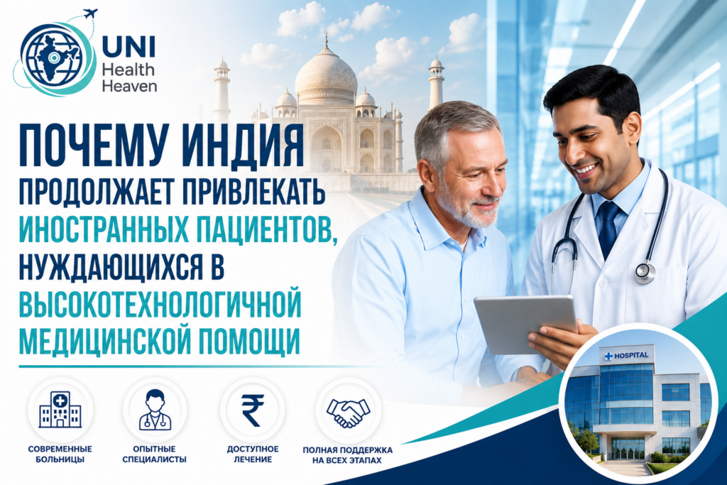 Компания медицинского туризма в Индии, работающая с русскоязычными клиентами