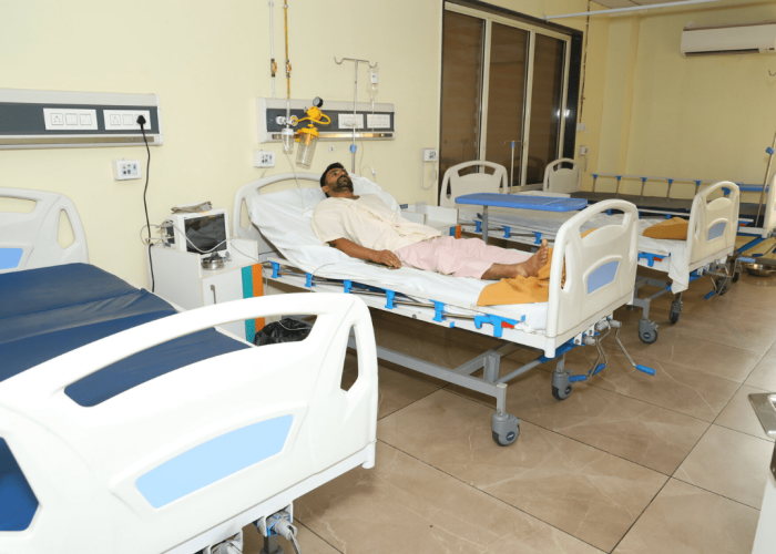 International patient receiving hospital treatment and recovery care in India
